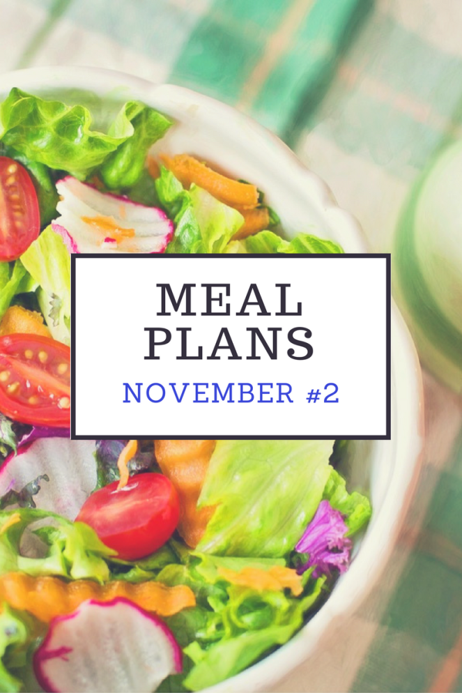 Home Well Managed November Meal Plans